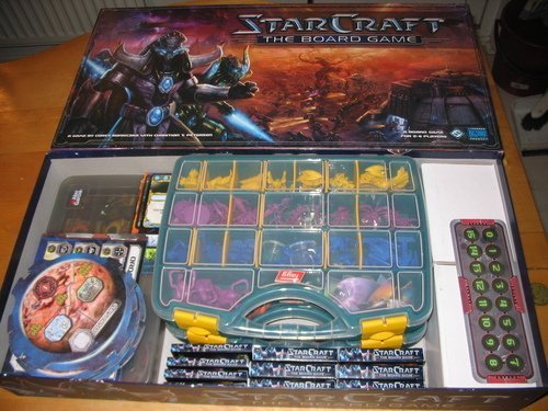 Caixa do Starcraft de tabuleiro Caixa do Starcraft