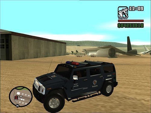 Jeep Hummer da Polícia de São Paulo para GTA San Andreas Jeep Hummer da Polícia de São Paulo