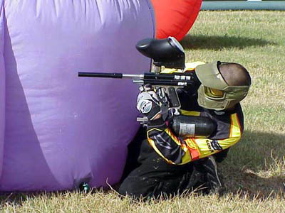 Jogador de paintball Paintball