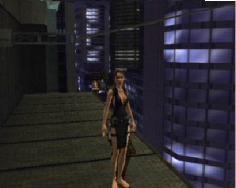 Procurando Takamoto com uma roupa tática Fase Japan de Tomb Raider Legend