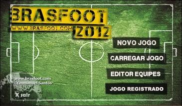 Tela de abertura do Brasfoot 2012
