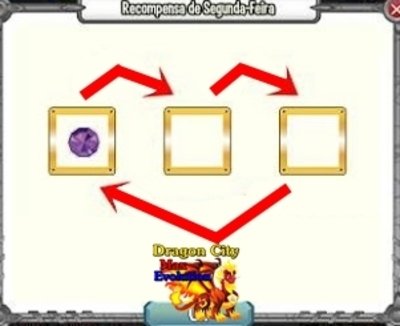 Como ganhar gemas na recomensa de segunda no Dragon City?