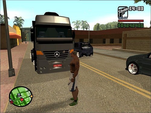 Caminhão Mercedes Benz 1994 S para GTA San Andreas