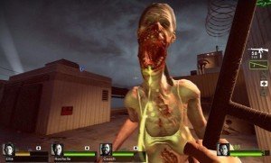 visão frontal da zumbi Spitter